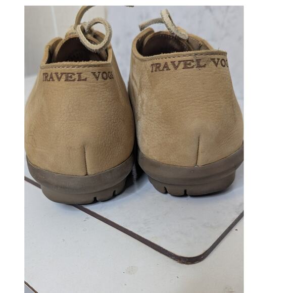 John Fluevog Travel Vogs Lace Up casual Shoes Leather tan mens 10 - Picture 7 of 12
